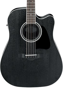 Ibanez Artwood AW84CE Electro Acoustic in Weathered Black Open Pore