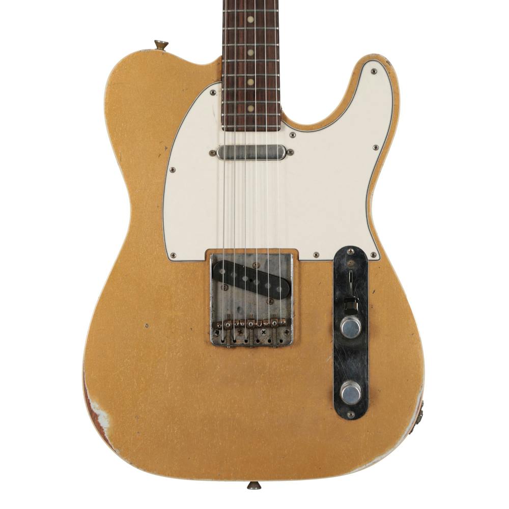Hansen Guitars "Pete Honore" Style T-Style Electric Guitar in Gold Relic