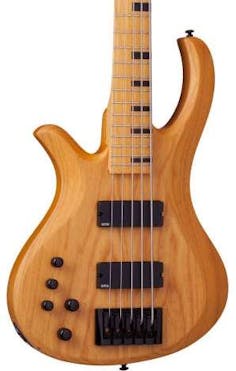 Schecter Riot Session-5 LH Bass Guitar in Aged Natural Satin