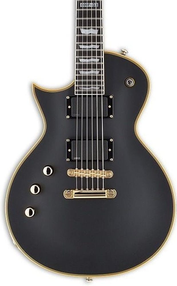 ESP LTD EC-1000 Left Handed Guitar in Vintage Black