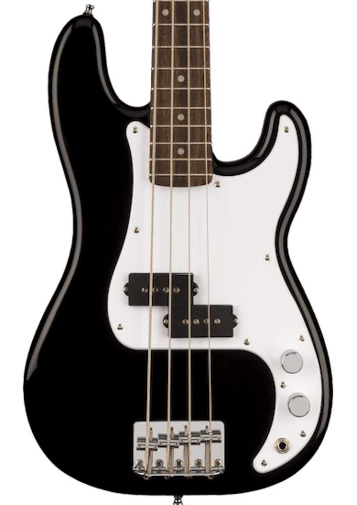 Squier Mini P Bass Guitar in Black