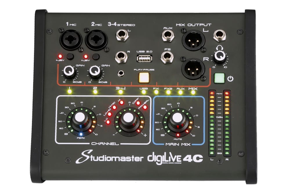 Studiomaster Digilive 4C - 4 Input Digital Mixing Console