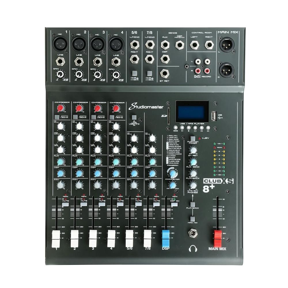 Studiomaster CLUB XS 8+ Compact Mixing Console