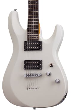 Schecter C-6 DELUXE Electric Guitar in Satin White