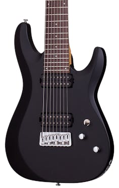 Schecter C-8 Deluxe 8 String Guitar in Satin Black