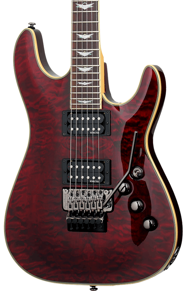 Schecter Omen Extreme 6 FR Electric Guitar in Black Cherry