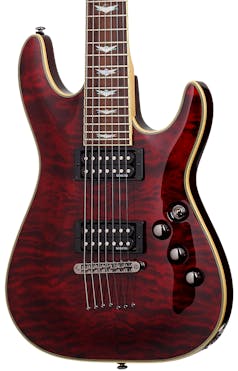 Schecter Omen Extreme 7 Electric Guitar in Black Cherry
