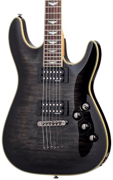 Schecter Omen Extreme 6 Electric Guitar in See-Thru Black