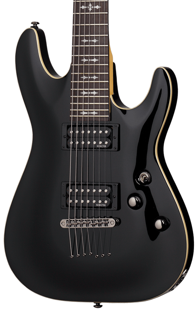 Schecter Omen 7-string Electric Guitar in Black