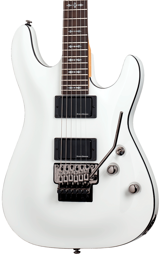 Schecter Demon 6 FR Electric Guitar in Vintage White