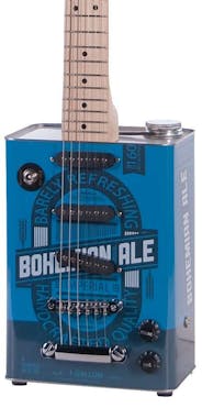 Bohemian Oil Can Guitar - Bohemian Ale w/ 3 Single Coils