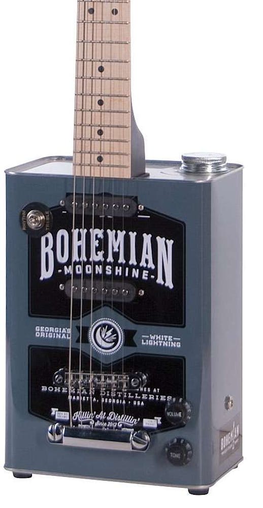 Bohemian Oil Can Guitar - Moonshine w/ 2 Single Coils