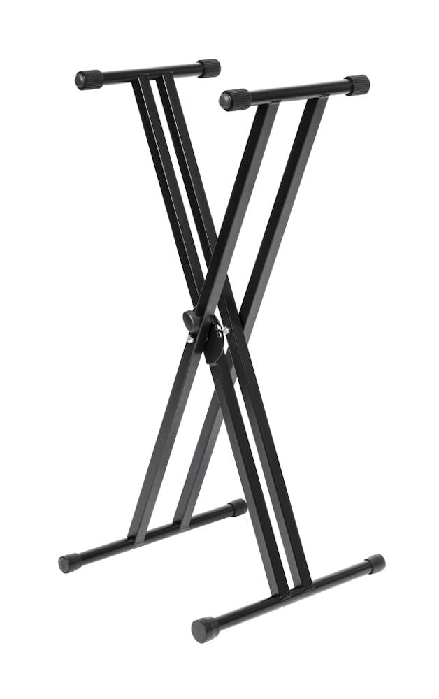 Stagg KXS-A6 Double-Braced X-Style Foldable Keyboard Stand in Black