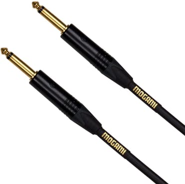 Mogami 3m Cable with Neutrik Black and Gold jacks (both straight)