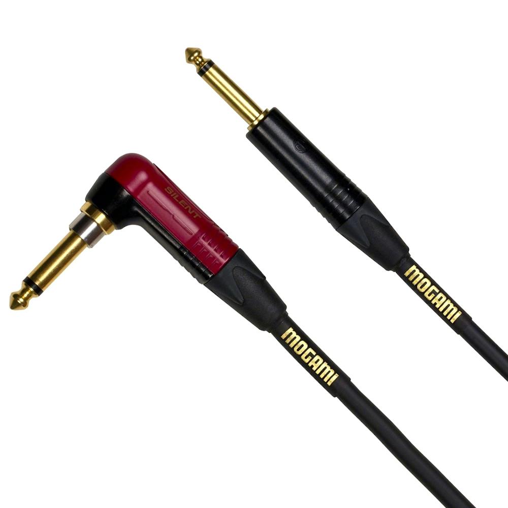 Mogami 3m Ultimate Guitar Cable Straight to Right Angled Jacks