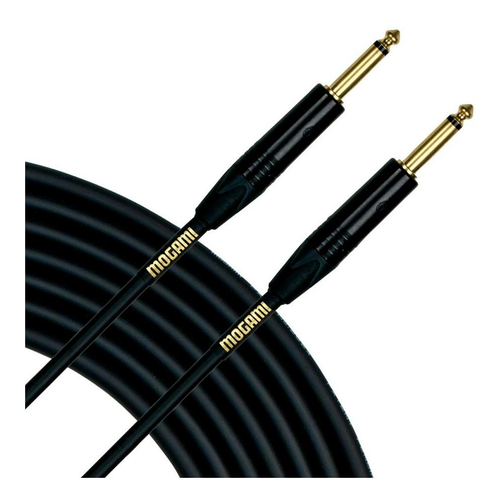 Mogami 6m Cable with Neutrik Black and Gold jacks (both straight)