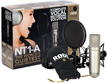 B Stock : Rode NT1-A Cardioid Condenser Microphone Complete Vocal Recording Solution