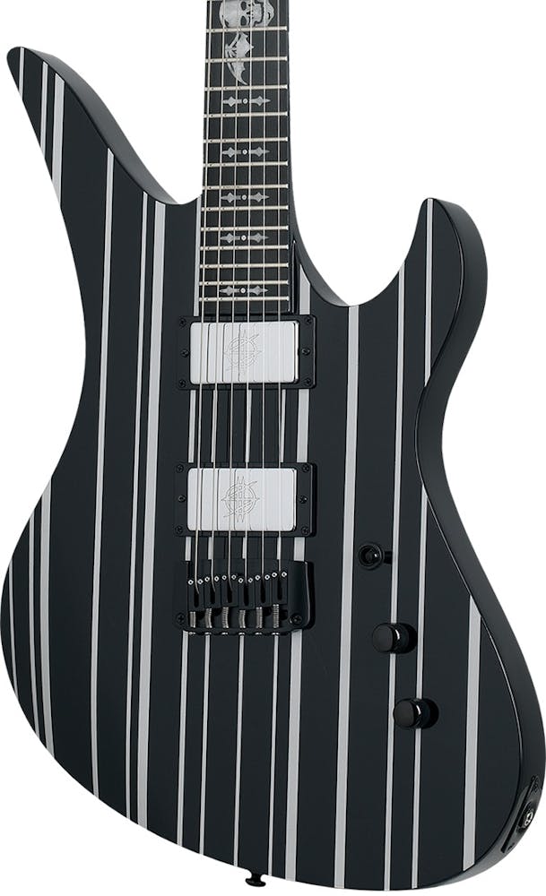 Schecter Synyster Gates Custom HT in Gloss Black with Silver Pinstripes