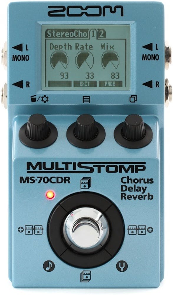 Zoom MS70CDR MultiStomp Chorus, Delay and Reverb pedal