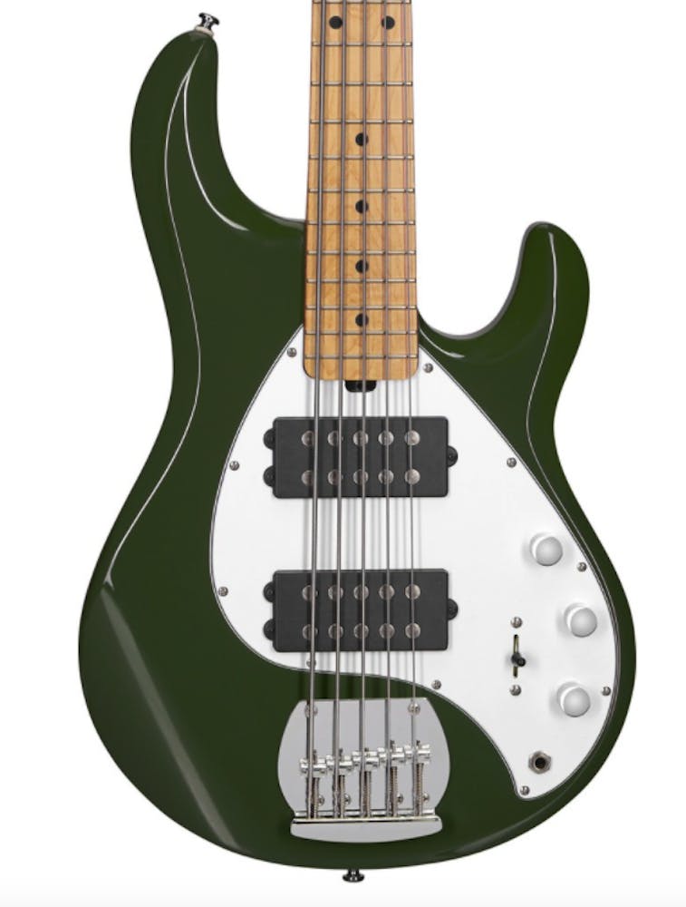 Sterling by Music Man StingRay Ray5 HH 5-String Bass in Olive