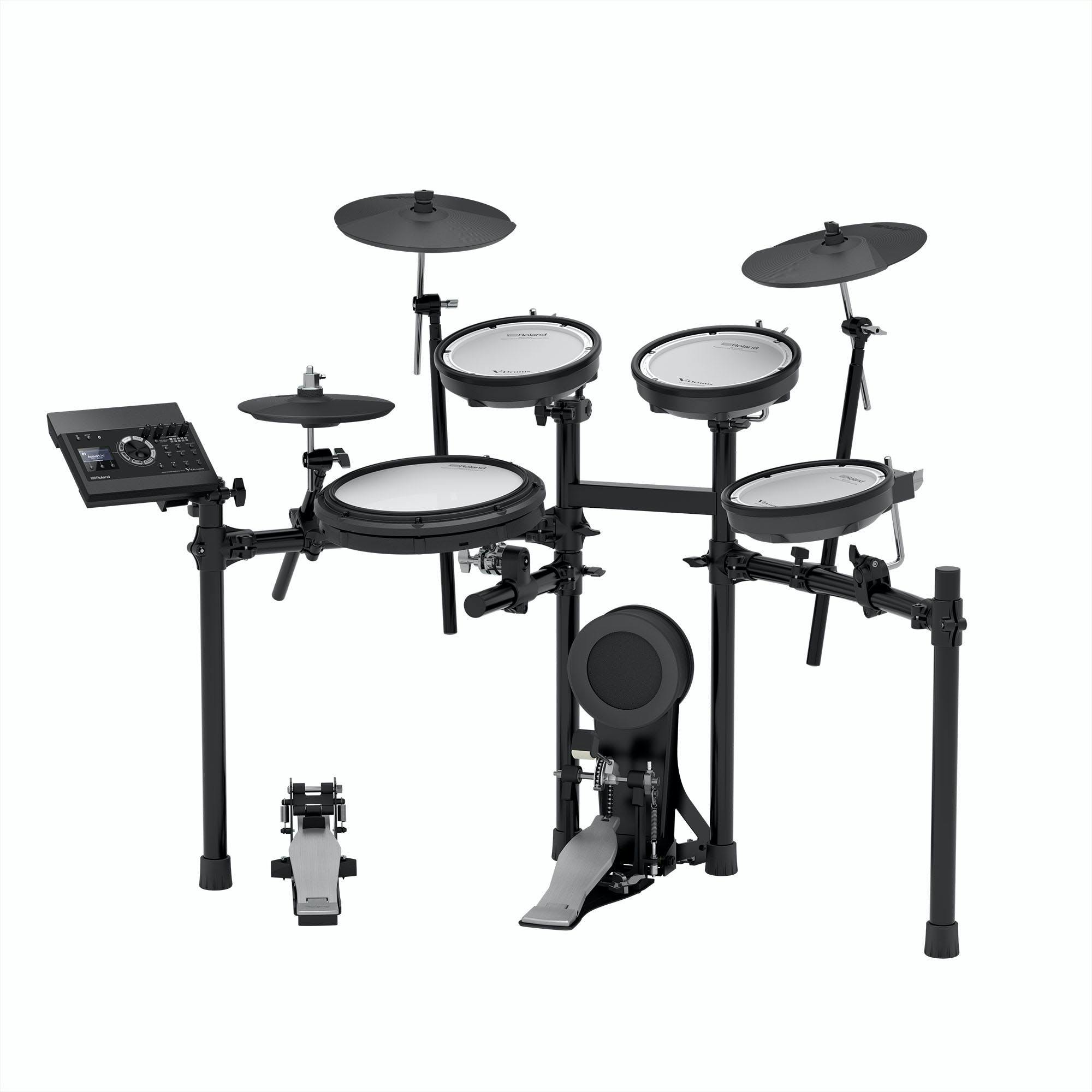 Roland TD-17KV V-Drums Electronic Drum Kit Pro Bundle with Amp, Throne ...