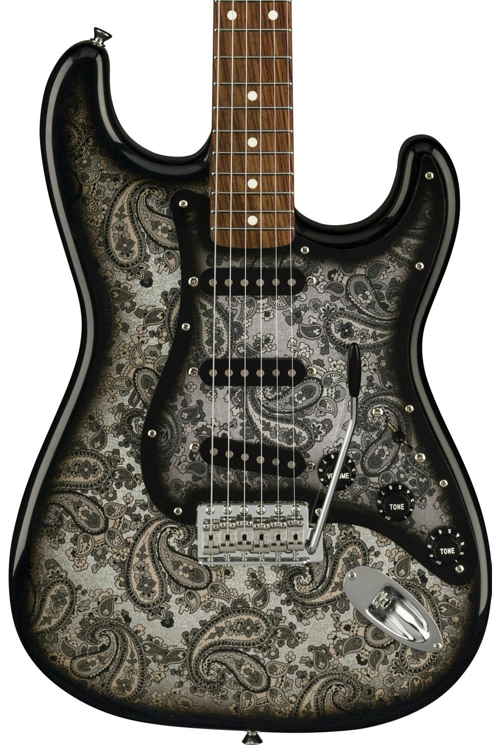 fender stratocaster black paisley