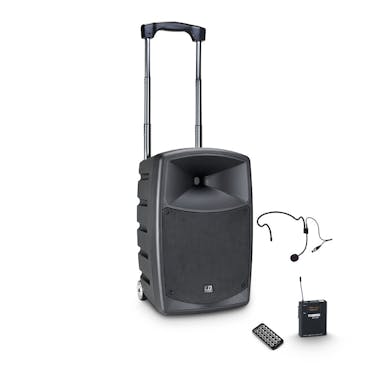 LD Systems Roadbuddy 10HS - Battery Powered Bluetooth Speaker with Mixer, Bodypack & Headset