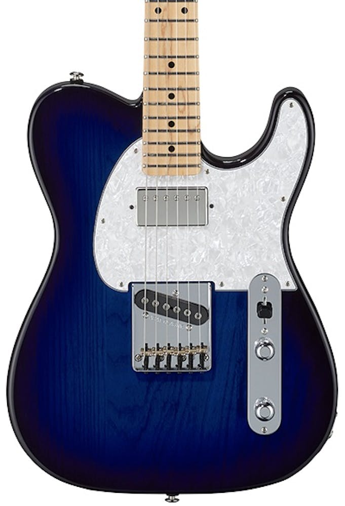 G&L USA Fullerton Deluxe ASAT Classic Bluesboy Electric Guitar in Blueburst