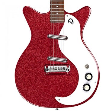Danelectro '59M NOS+ Electric Guitar in Red Metal Flake