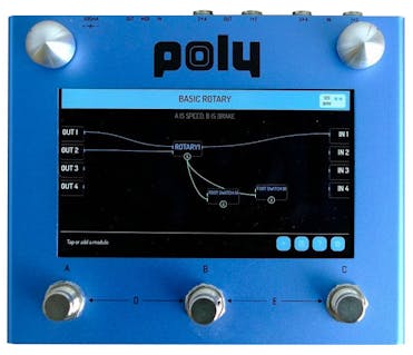 Poly Effects Beebo Visual Multi-modulation Pedal in Blue