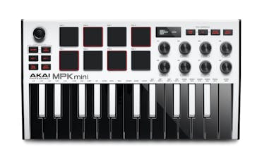 Akai MPK Mini MK3 Keyboard Controller In White