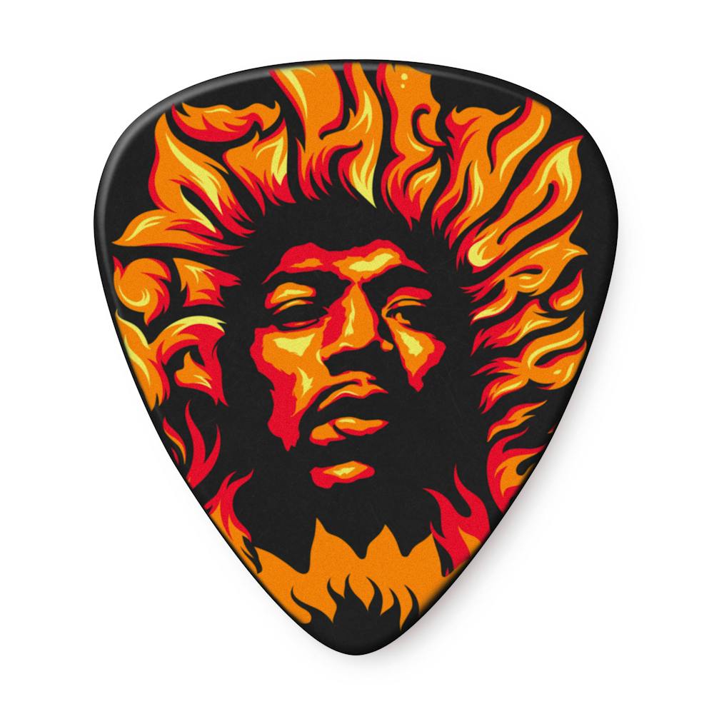 Dunlop Jimi Hendrix Voodoo Fire Picks - 6 Pack