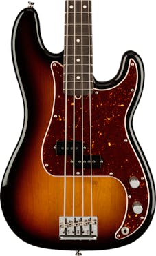 Fender American Professional II Precision Bass in 3 Tone Sunburst with Rosewood Fingerboard