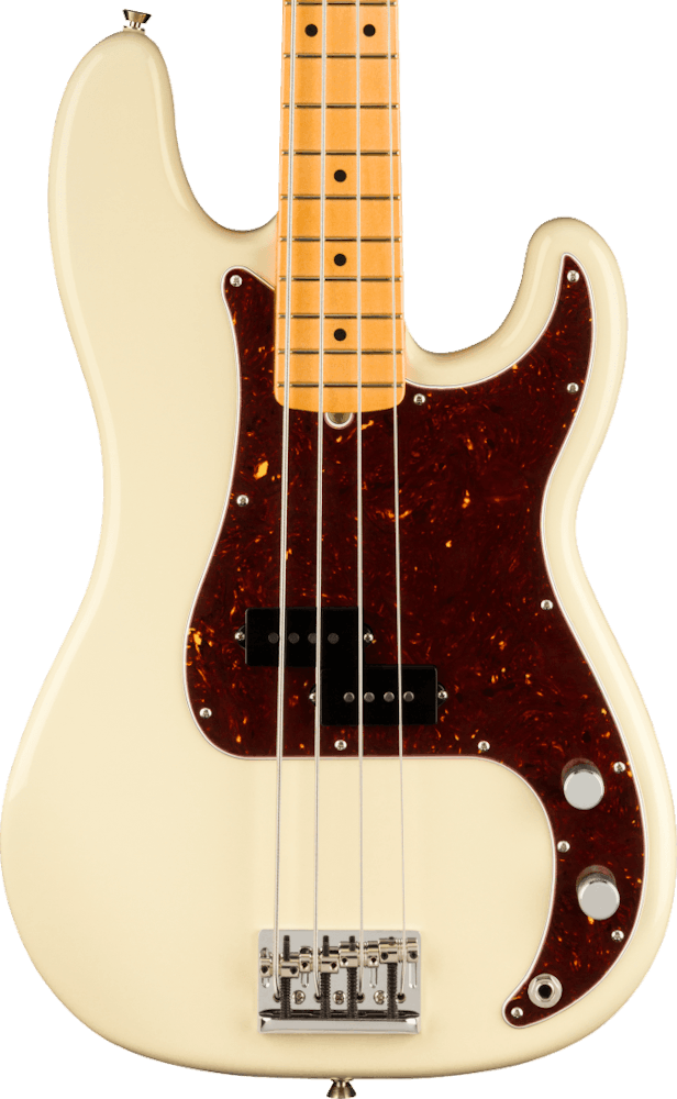 Fender American Professional II Precision Bass in Olympic White with Maple Fingerboard
