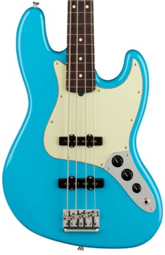 Fender American Professional II Jazz Bass In Miami Blue with Rosewood Fingerboard