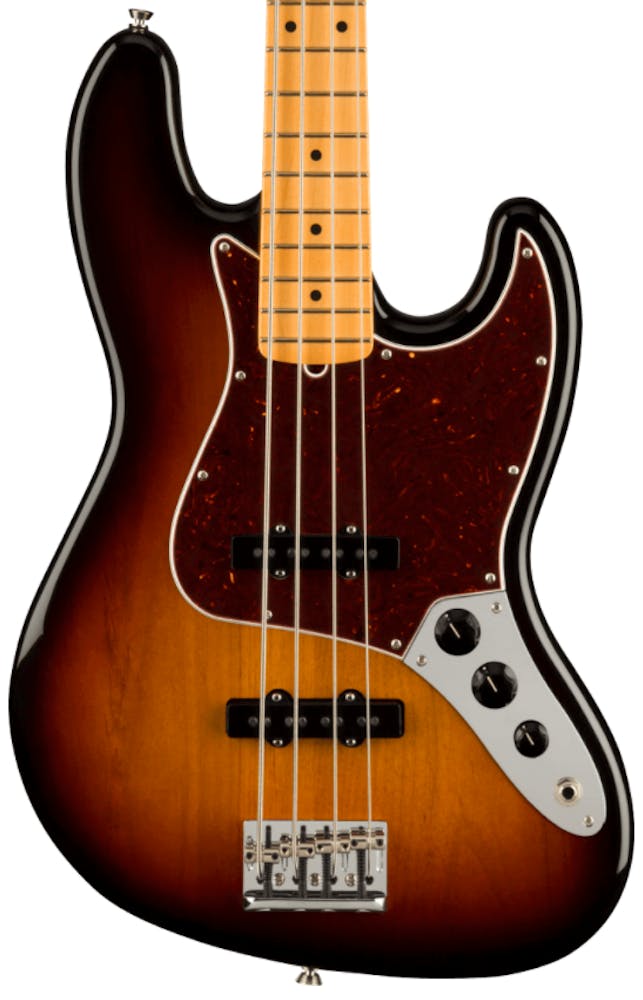 Fender American Professional II Jazz Bass In 3-Colour Sunburst with Maple Fingerboard