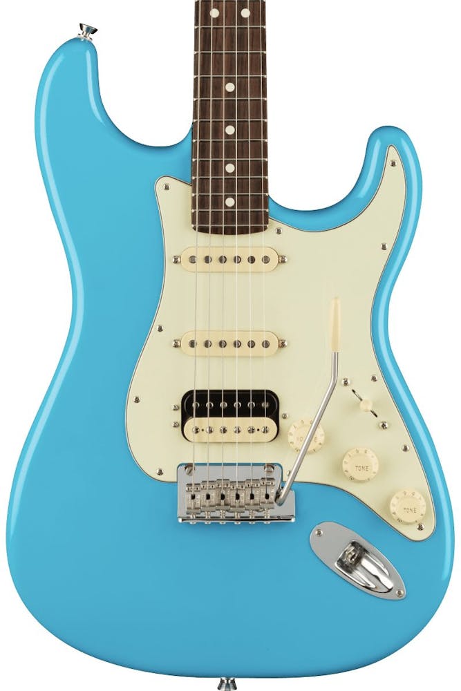 Fender American Professional II Stratocaster HSS in Miami Blue with Rosewood Fingerboard