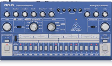 Behringer RD-6-BU Classic Analog Drum Machine in DARK BLUE