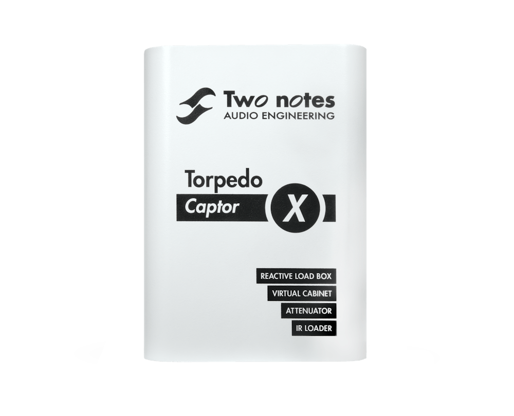 Two Notes Torpedo Captor X 16 ohm Compact Reactive Load Box, Attenuator, Cab Sim and IR Loader