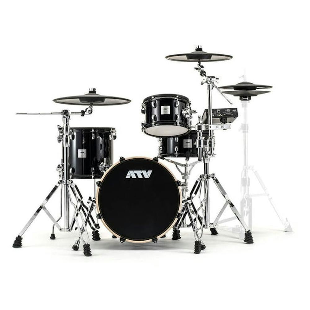 ATV aDrums Artist Expanded Champagne Kit with Single Pedal, Headphones, Stool, HH Stand & Sticks
