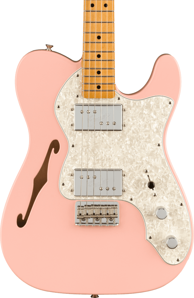 Fender Limited Edition Vintera 70s Tele Thinline in Shell Pink