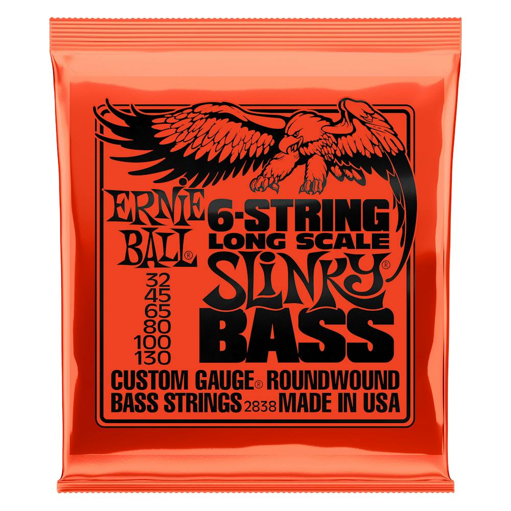 Ernie Ball 6-String Long Scale Slinky Bass Strings 32-130