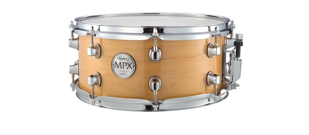 Mapex MPX Snare 13" x 6" Maple Shell, Natural finish, Chrome Fittings