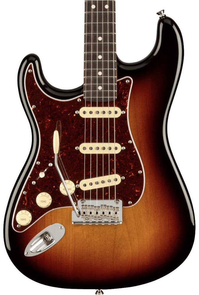 Fender American Professional II Stratocaster Left Handed in 3-Tone Sunburst with Rosewood Fingerboard