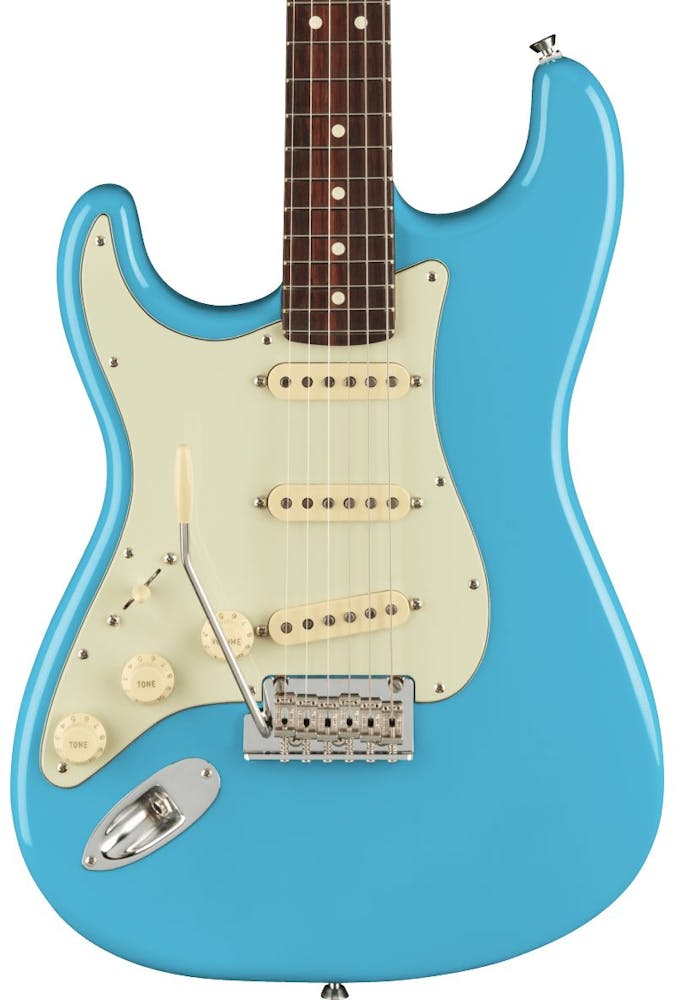 Fender American Professional II Stratocaster Left Handed in Miami Blue with Rosewood Fingerboard