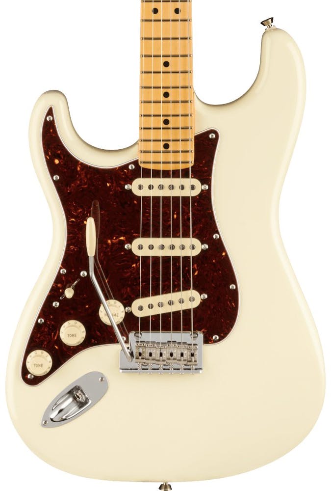 Fender American Professional II Stratocaster Left Handed in Olympic White with Maple Fingerboard