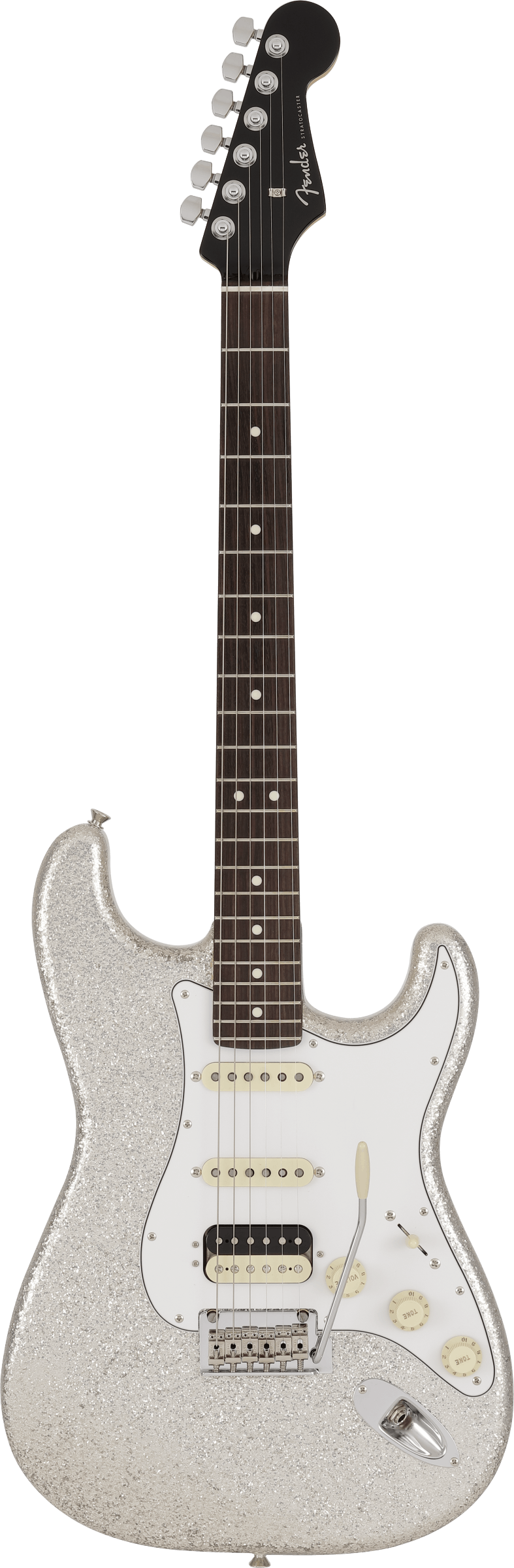 Fender Made in Japan Hybrid '60s Stratocaster in Silver Sparkle 