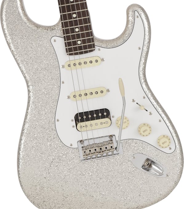 Fender Made In Japan Hybrid 60s Stratocaster In Silver Sparkle Andertons Music Co