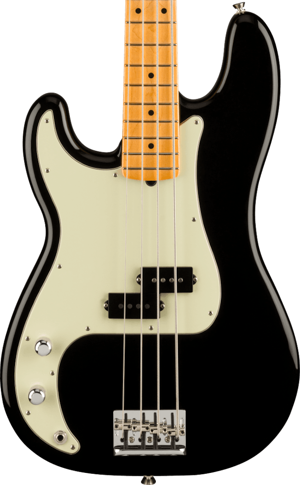 Fender American Professional II Precision Bass Left Handed in Black with Maple Fingerboard