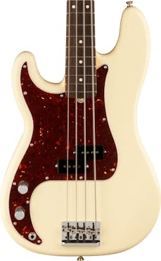 Fender American Professional II Precision Bass Left Handed in Olympic White with Rosewood Fingerboard